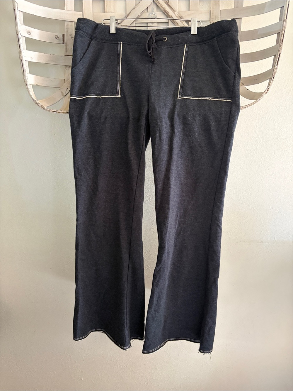 Mossimo Supply Co. Gray Track Pants with Contrast Stitching